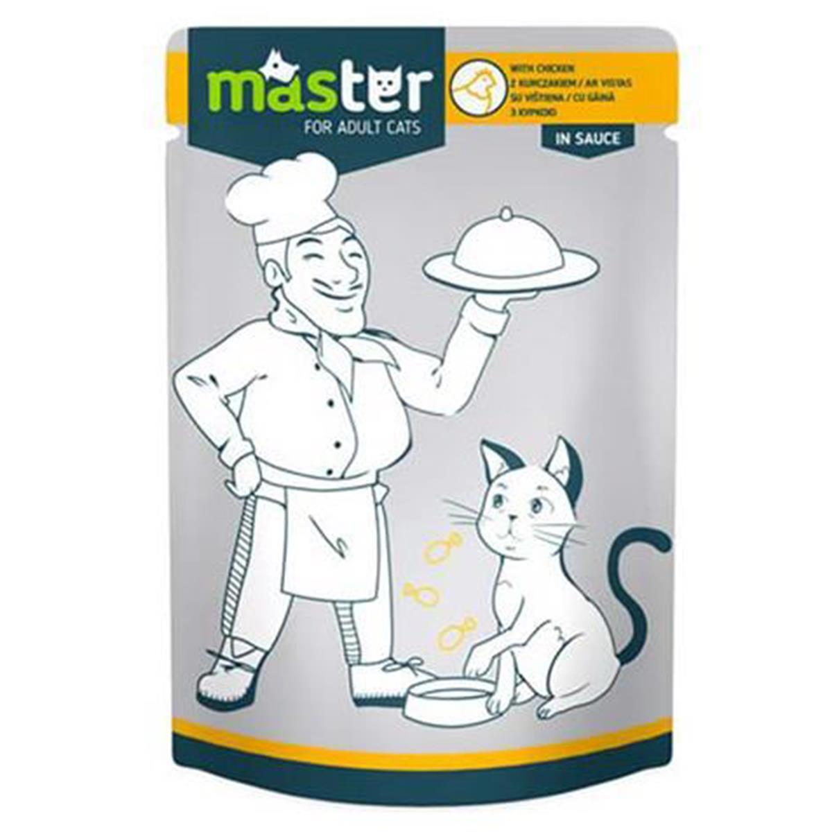 MASTER TAVUKLU KEDI YAŞ MAMA4820083909061