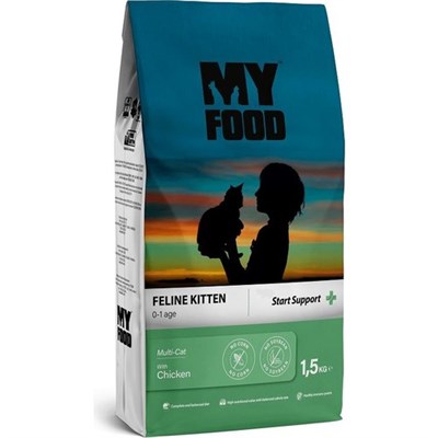 MY FOOD TAVUKLU YAVRU KEDİ MAMASI START SUPPORT 1,5 KG