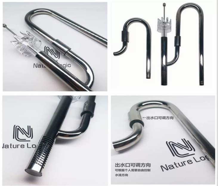 NatureLogic GRİ YAĞ EMİŞ ÇELİK BORU SET KAVİS AÇI 12MM6500251206069