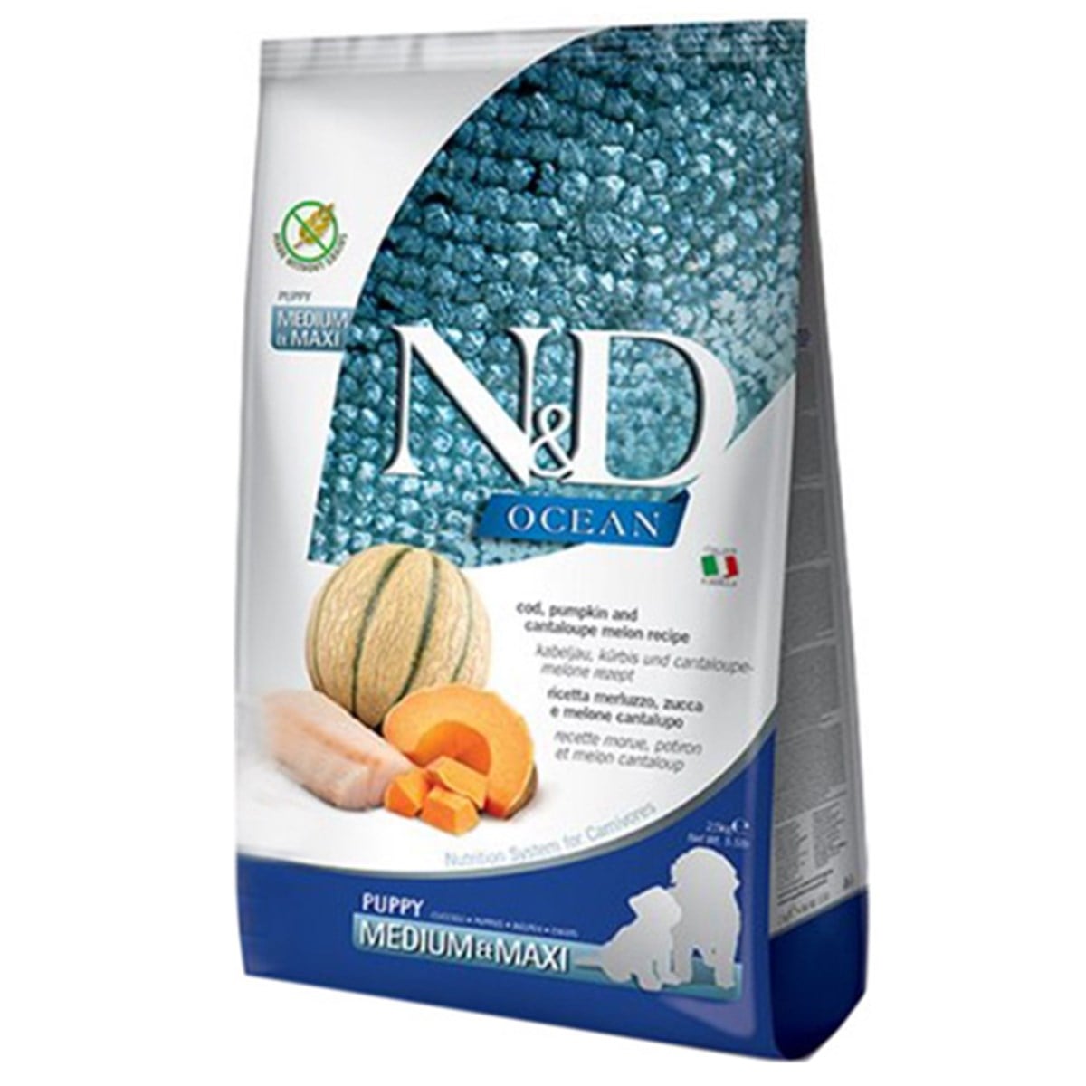 N&D OCEAN BALKABAKLI MORİNA BALIKLI TAHILSIZ KÖPEK MAMASI 12 KG8010276036568