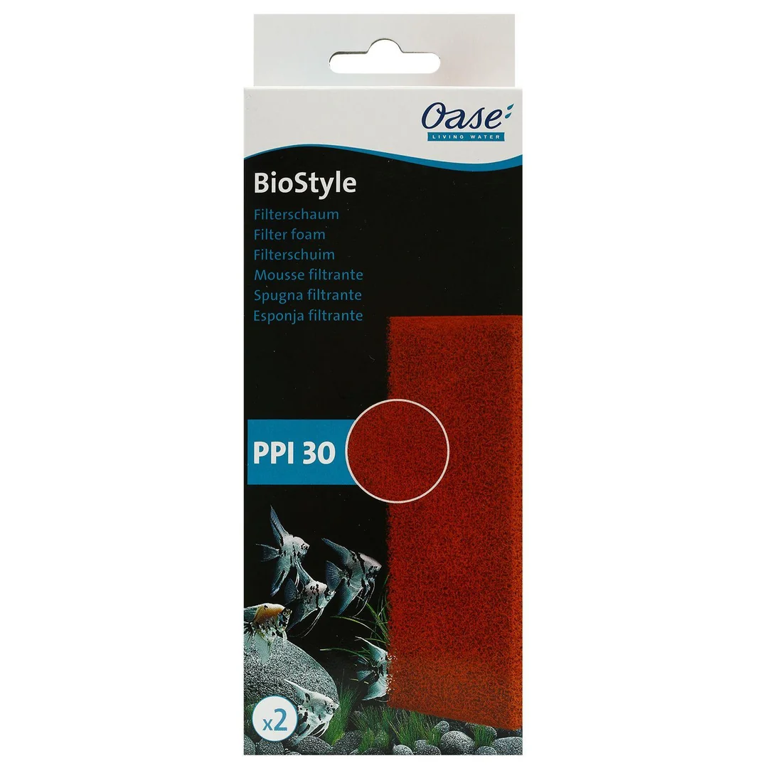 OASE BİOSTYLE 30PPİ FİLTRE SÜNGERİ 2Lİ ORANGE4010052839363