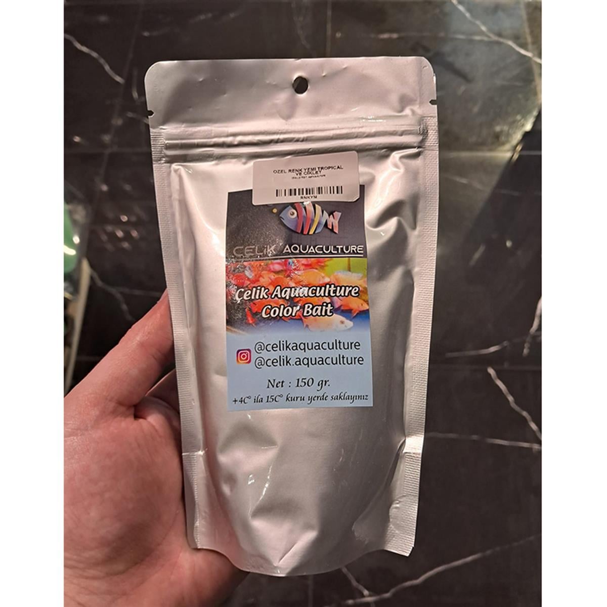 ÖZEL RENK YEMİ TROPİCAL VE CİKLET BALIKLARI 150 GR (AÇIK)RNKYM