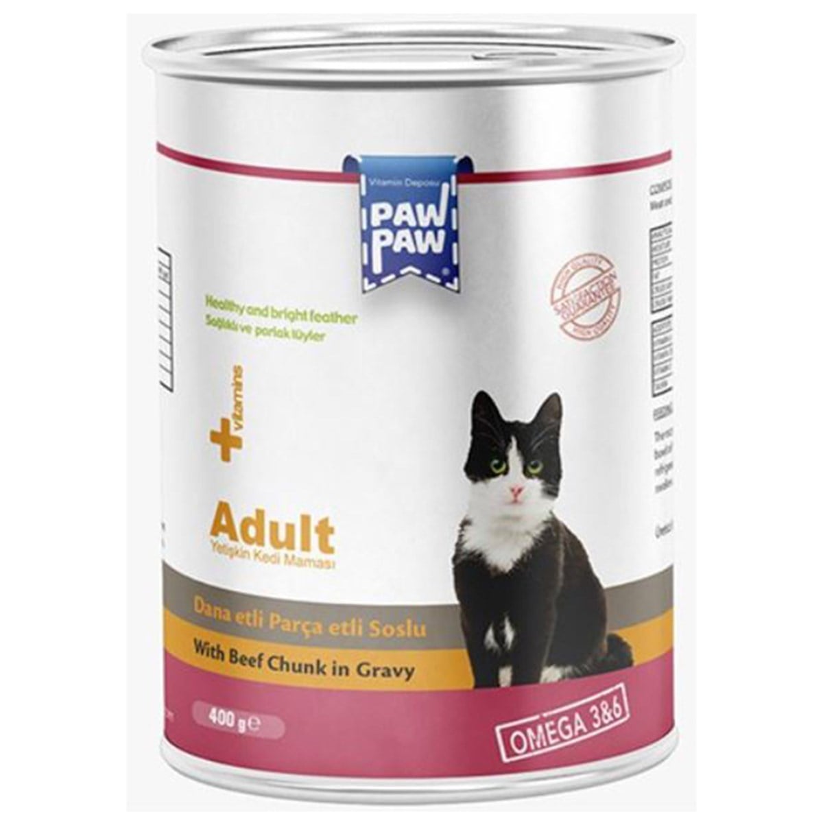 PAW PAW KEDİ DANA ETLİ 400 GR8681692801018