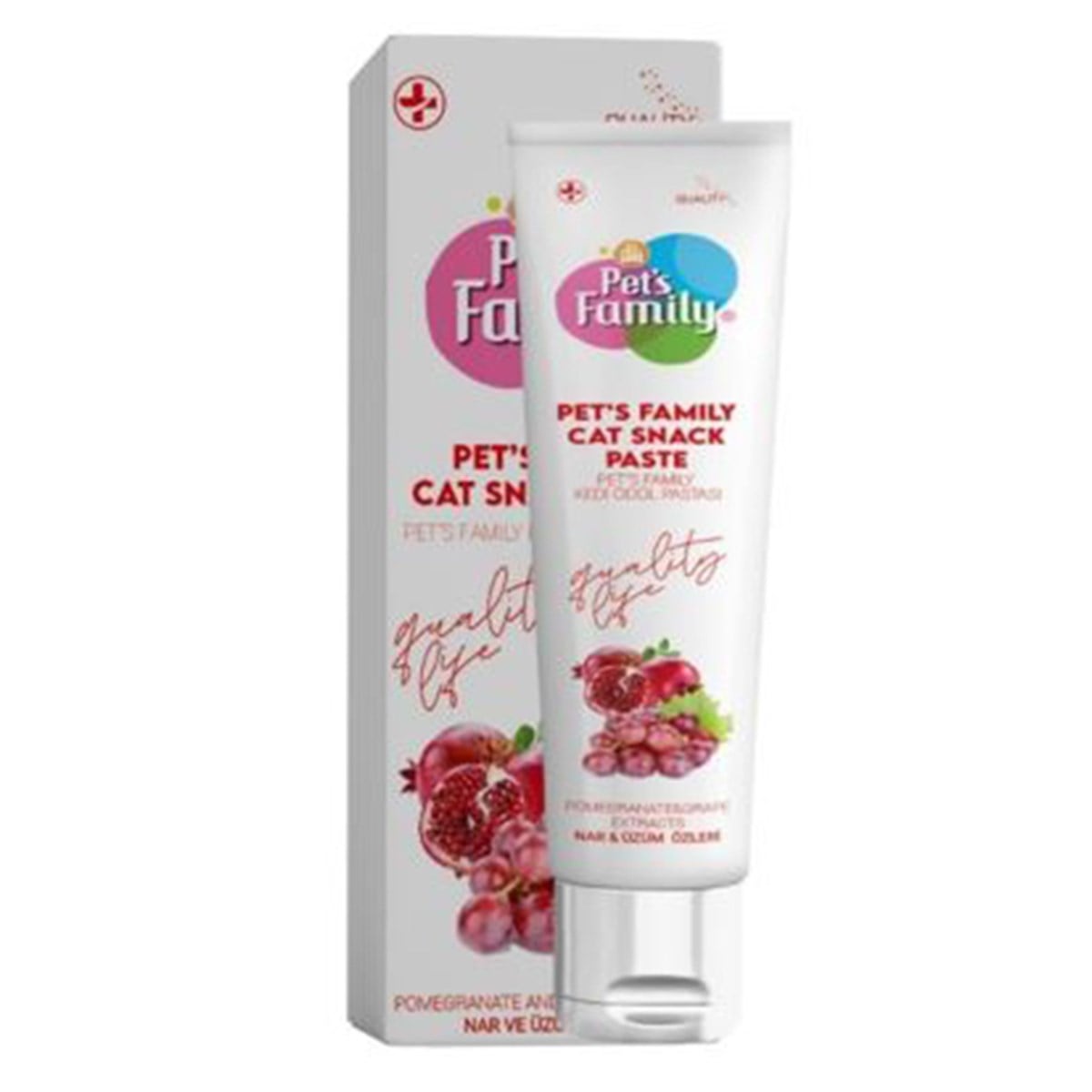PETS FAMİLY KEDİ ÖDÜLÜ KIRMIZI ÜZÜM VE NAR PASTE 30 GR8681085427085