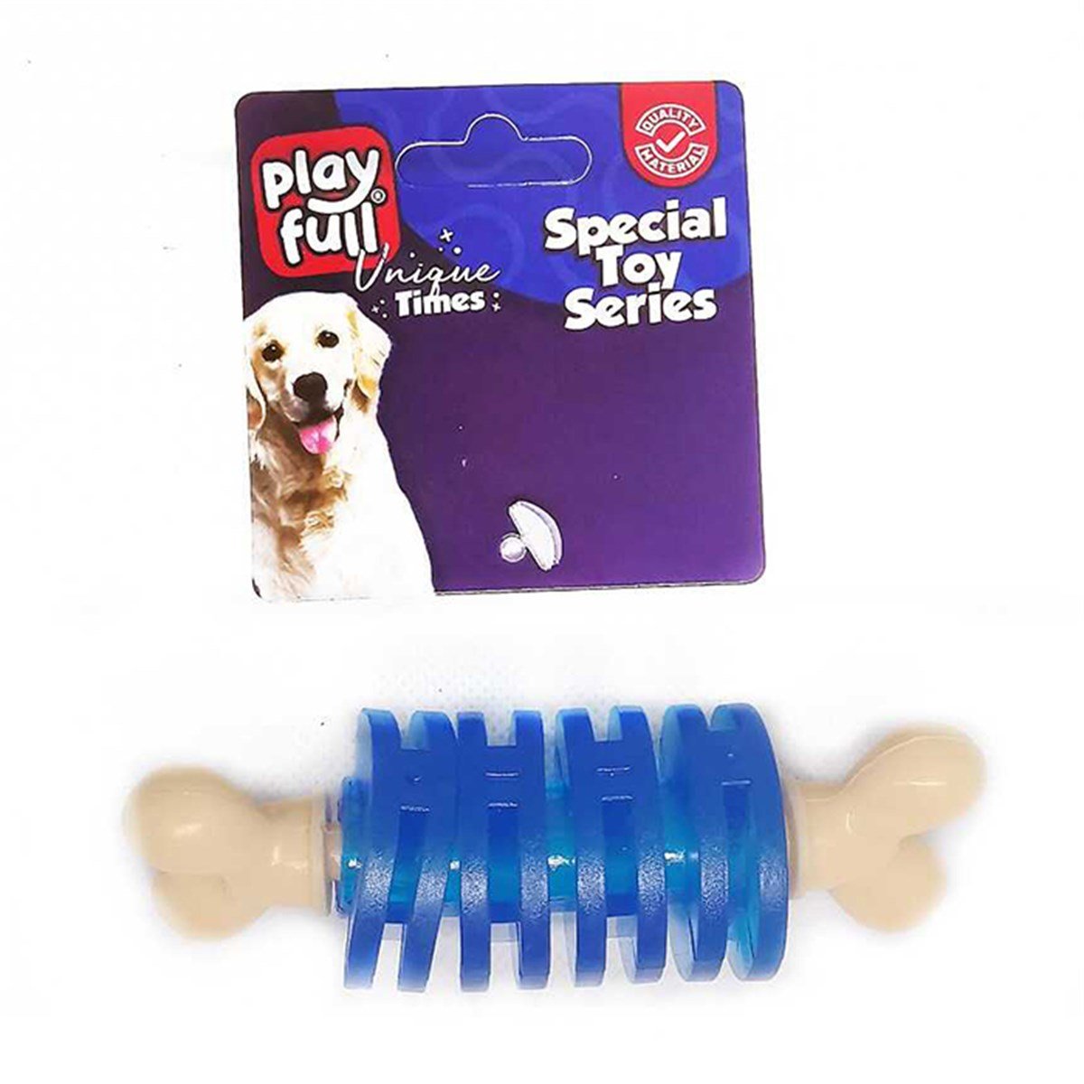 PF-4009 PLAYFULL PLASTİK HALKA KÖPEK ÇİĞNEME OYUNCAĞI 10X3 CM8683497040098