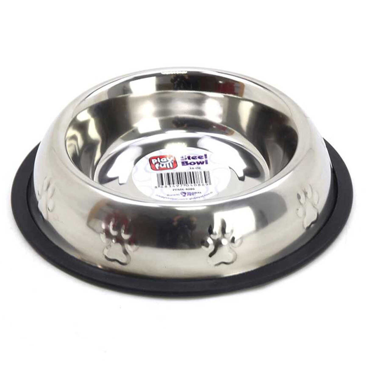 PLAYFULL DESENLİ ÇELİK MAMA VE SU KABI 16 OZ (SWT2305)8683497040869