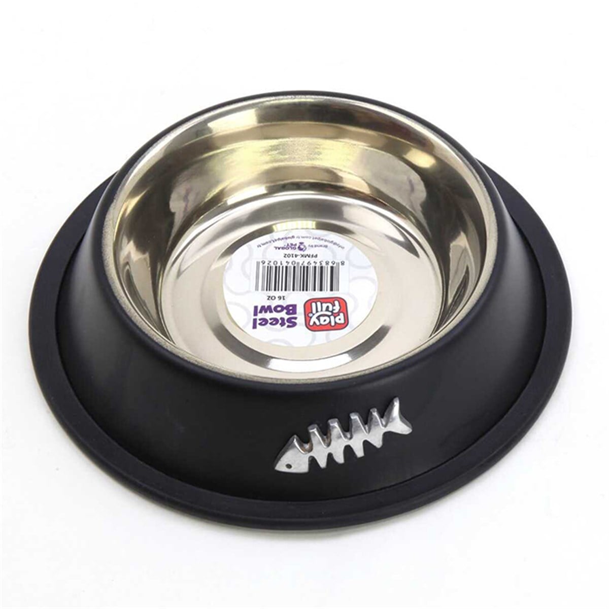 PLAYFULL KAYMAZ TABANLI ÇELİK MAMA KABI 16 OZ (SWT 1136)8683497041026