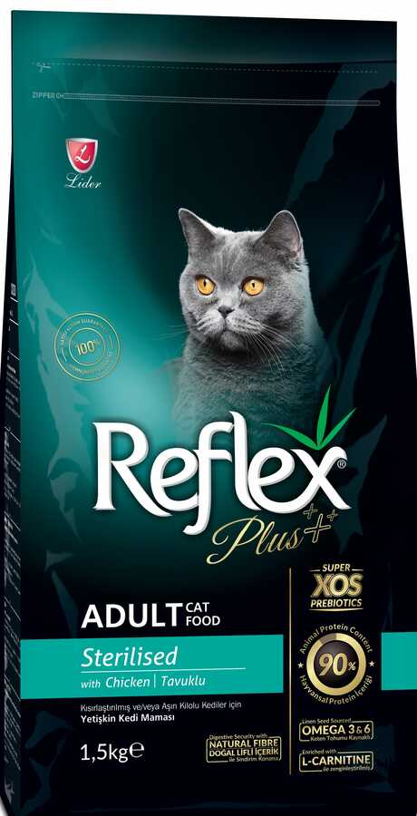 REFLEX PLUS YETİŞKİN KISIR KEDİ TAVUK 1 KG3629