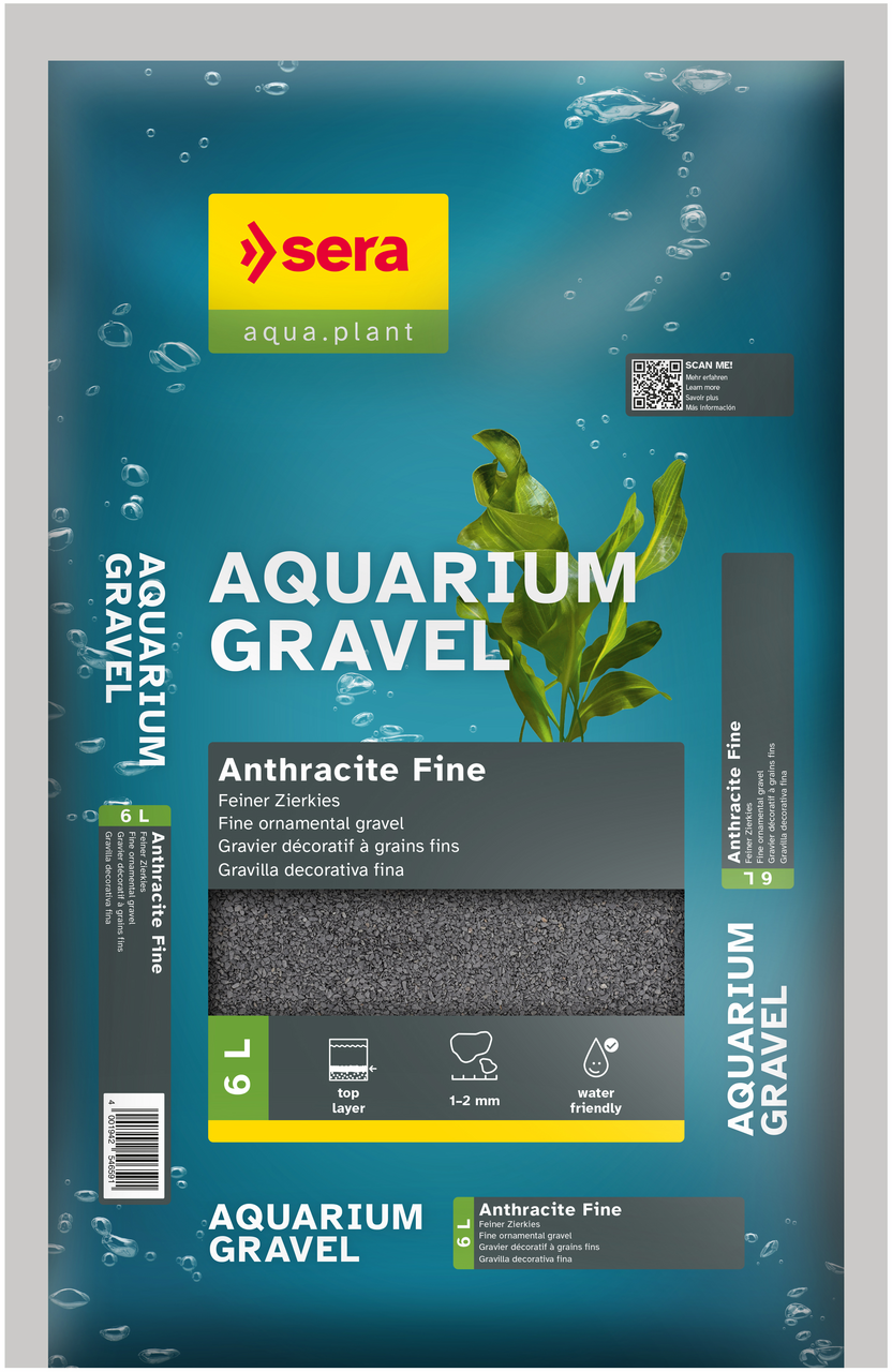 SERA AKVARYUM KUMU ANTRASİT İNCE 1-2 MM 6 LT (8 KG)4001942546591