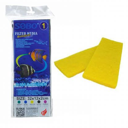 SOBO FİLTRE SÜNGERİ 32X12X2 SARI MAVİ6925394851073