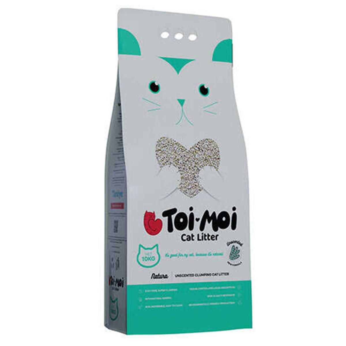 TOİ MOİ NATURA GREY KOKUSUZ 10 KG (12 LT) KEDI KUMU8683363416958