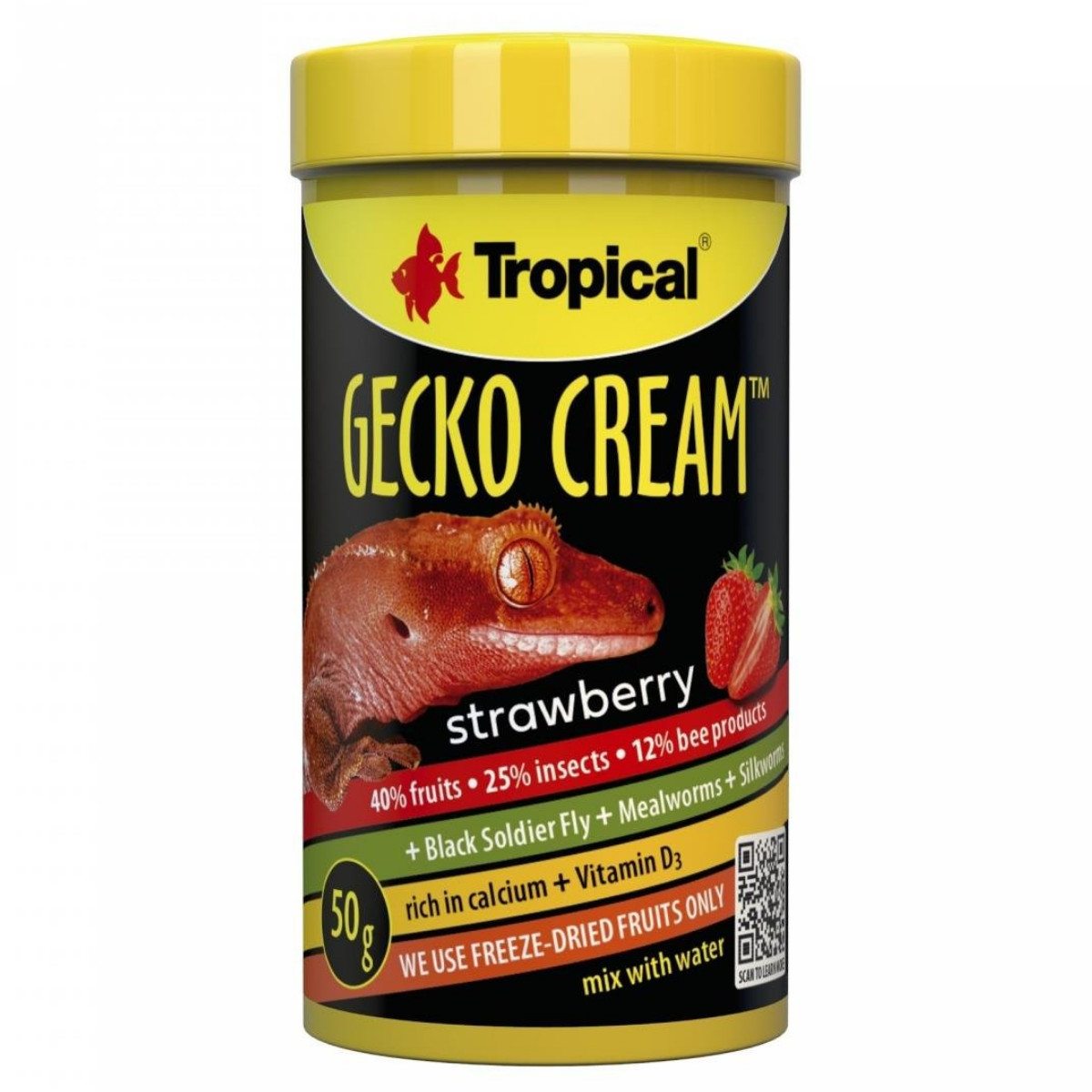 TROPİCAL GECKO CREAM STRAWBERRYERRY (ÇİLEKLİ) 100ML/50GR5900469117231