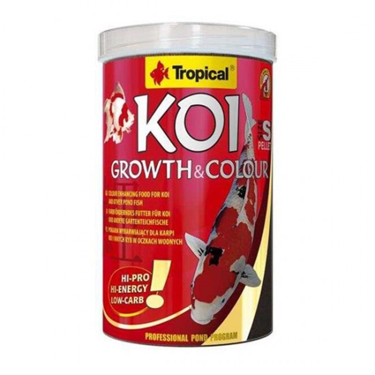 TROPİCAL KOİ GROWTH VE COLOUR PELLET SİZE S 1000ML 320GR