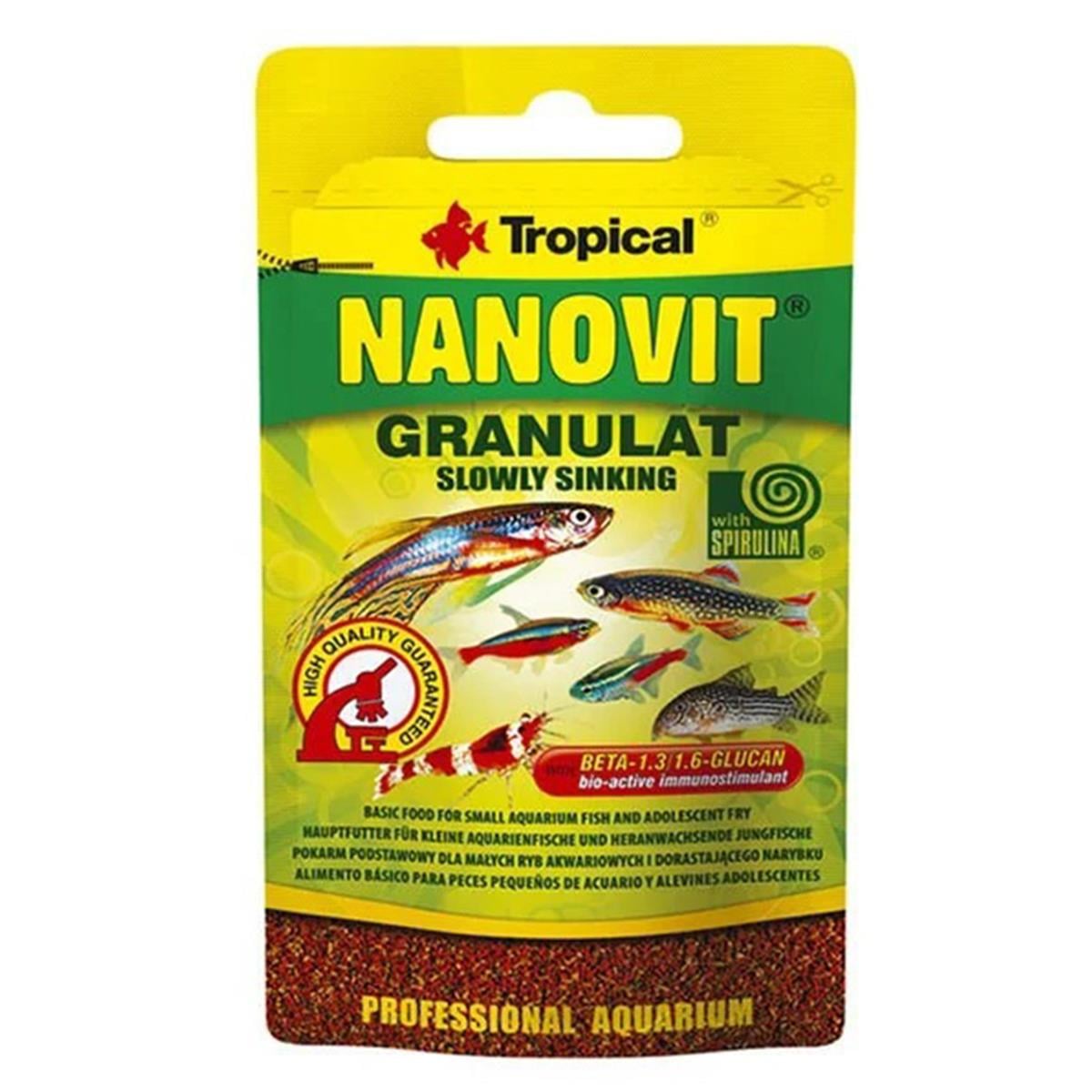 TROPİCAL ZARF NANOVIT GRANULAT 10G5900469671016