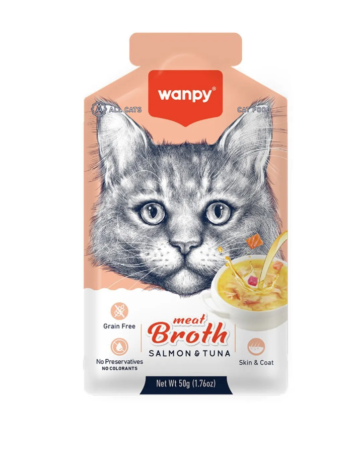 WANPY KEDİLER İÇİN SOMON & TON BALIĞI ETİ ÇORBASI6927749871729