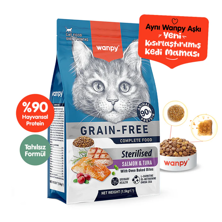 WANPY TAHILSIZ SOMON & TUNA KISIRLAŞTIRILMIŞ 1.5 KG6927749825210