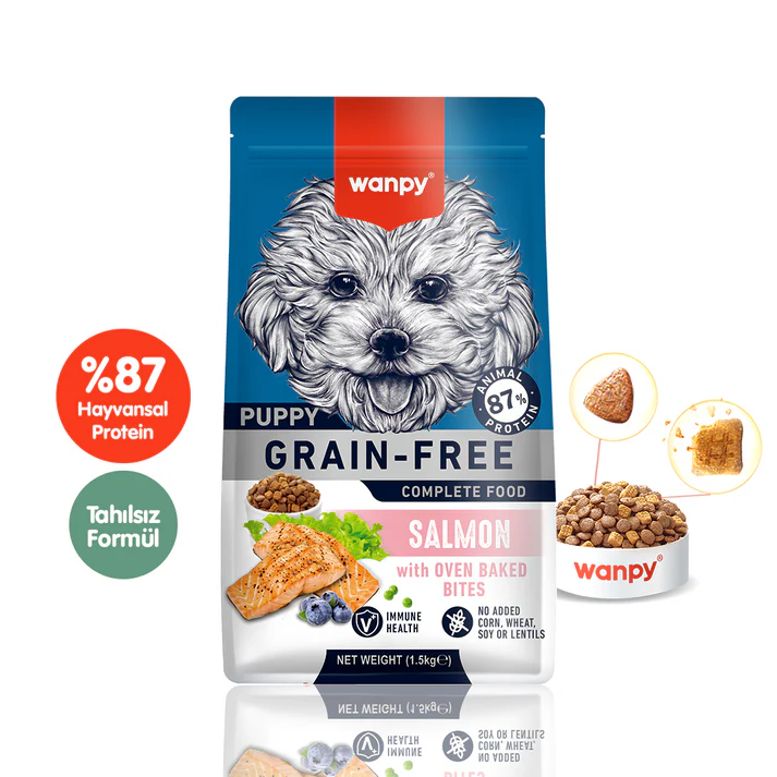 WANPY TAHILSIZ SOMONLU YAVRU KÖPEK MAMASI 1,5 KG6927749823162