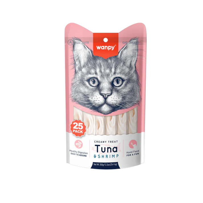 WANPY TON&KARİDES 25-14 GR KREMA KEDİ ÖDÜLÜ6927749871378