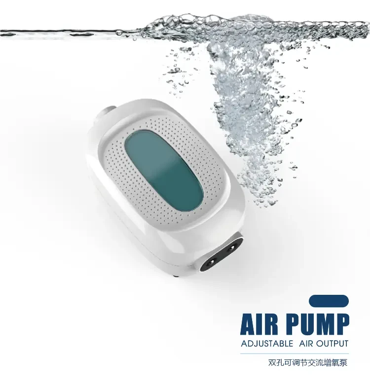 WATERBEAR Q418 ÇİFT ÇIKIŞLI HAVA MOTORU 4W 2X2L / DAK.6972174180045