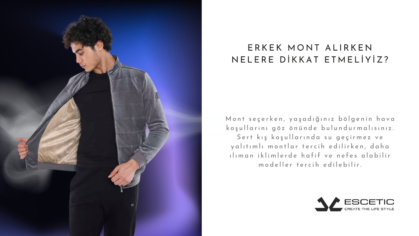 erkek mont
