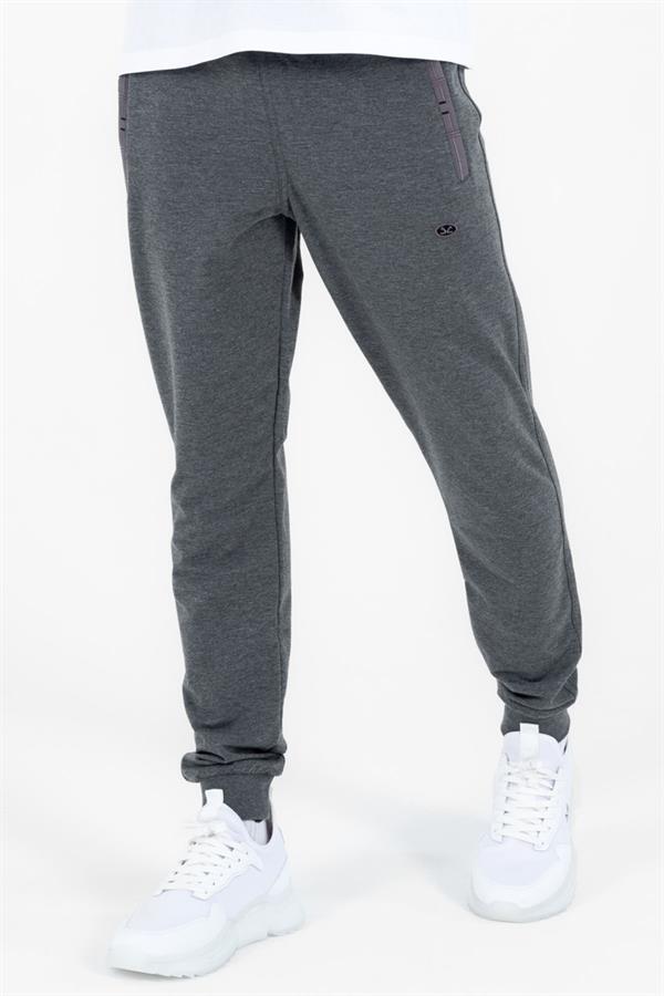  Escetic Erkek G3 Melanj Nefes Alabilen 2 İplik Kumaş 4 Mevsim Slimfit Spor Eşofman Altı 1069