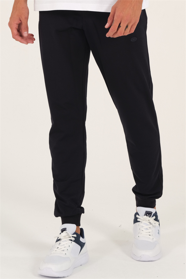  Escetic Erkek Lacivert Nefes Alabilen 2 İplik Kumaş 4 Mevsim Slimfit Spor Eşofman Altı 1069