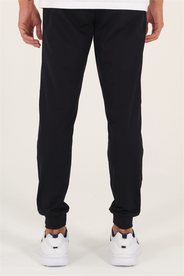  Escetic Erkek Lacivert Nefes Alabilen 2 İplik Kumaş 4 Mevsim Slimfit Spor Eşofman Altı 1069