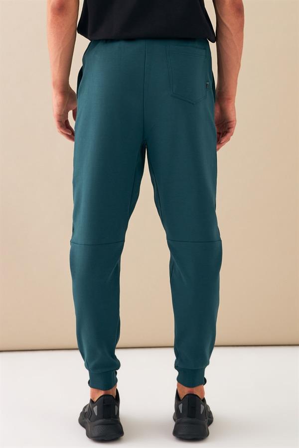  Escetic Yeşil Erkek Casual Kalıp Pamuklu Kumaş Nke Kesim Spor Eşofman Altı B1506