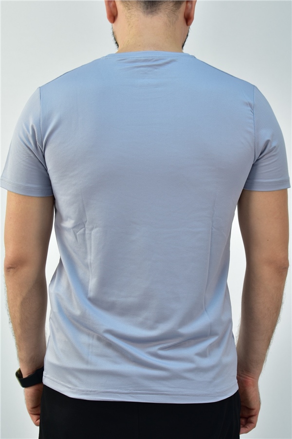 Escetic G2 Melanj Erkek Slimfit Jakarlı Süprem Nefes Alabilen Spor T-Shirt 0774