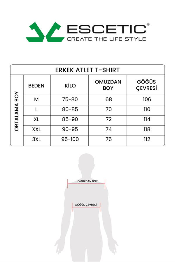 Escetic Erkek Kırmızı Spor Kapüşonlu Slimfit Nefes Alabilen %100 Pamuk Süprem Kumaş Kolsuz T-Shirt 0995