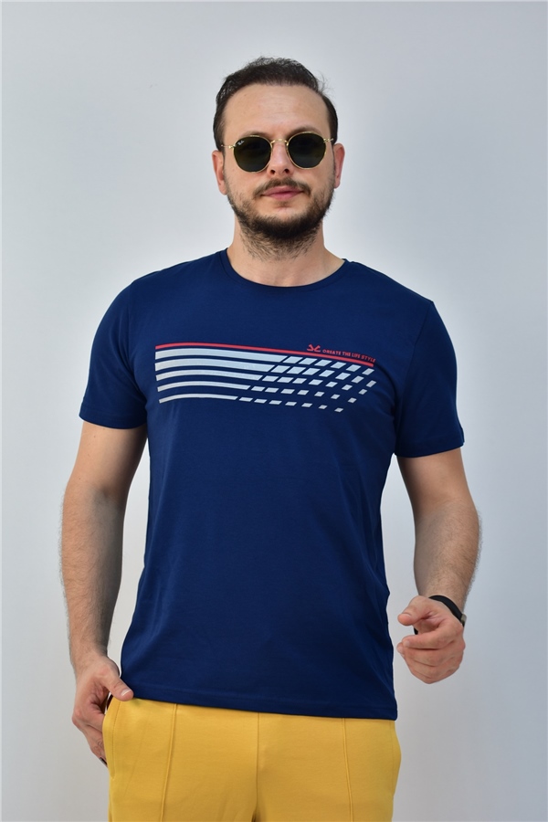 Escetic Royal Erkek Slimfit %95 Pamuklu Süprem Nefes Alabilen Spor T-Shirt 0780