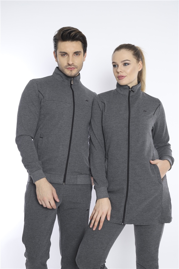 Escetic G3 Melanj Erkek 4 Cepli Nefes Alabilen Pıtırcık Kumaş Spor Slimfit Eşofman Takımı 6748