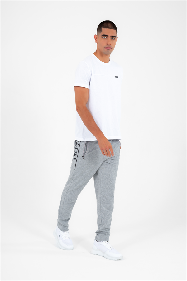 Escetic Erkek G2 Melanj Slimfit Nefes Alabilen Süper 2 İplik Kumaş 4 Mevsim Spor Eşofman Altı 1905