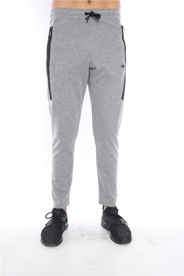 Escetic G2 Melanj Erkek Nefes Alan Diagonel Kumaş Slimfit Spor Eşofman Altı B1080