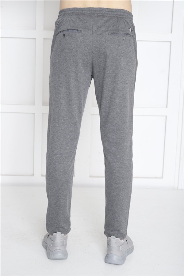 Escetic G3 Melanj Erkek Pantolon görünümlü 4 Cepli Fermuarlı Slimfit Spor Eşofman Altı B1216