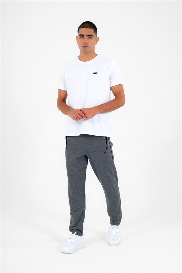 Escetic Erkek G3 Melanj Slimfit Nefes Alabilen Süper 2 İplik Kumaş 4 Mevsim Spor Eşofman Altı 1905