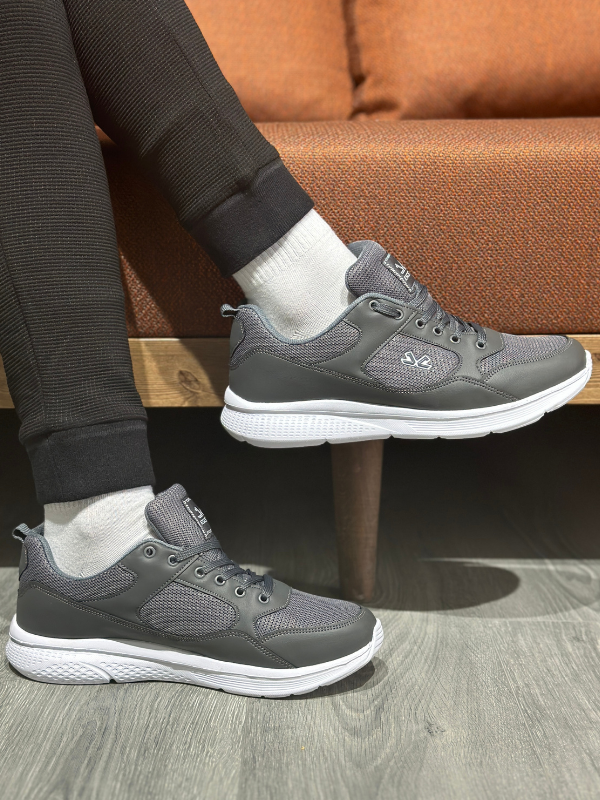 Escetic Koyu Gri Erkek Anorak Gövde Yazlık Sneaker Hafif Spor Ayakkabı AY0012