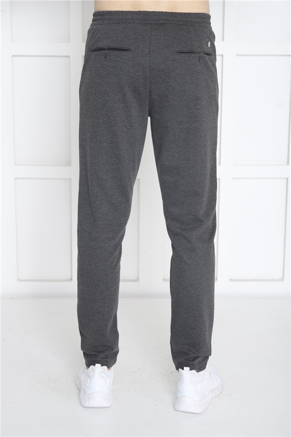 Escetic Antresit Erkek Pantolon görünümlü 4 Cepli Fermuarlı Slimfit Spor Eşofman Altı B1216