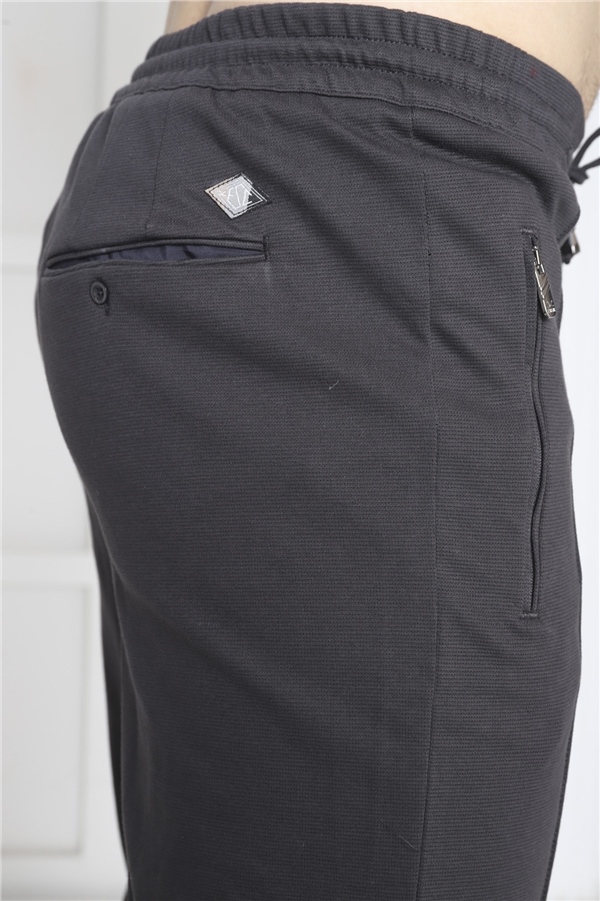Escetic K. Gri Erkek Pantolon görünümlü 4 Cepli Fermuarlı Slimfit Spor Eşofman Altı B1216