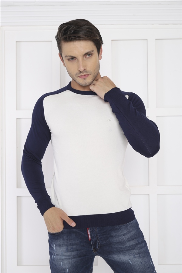 Escetic Bej Erkek Slimfit Nefes Alabilen Örme Kumaş Spor Slimfit Spor Triko 0944