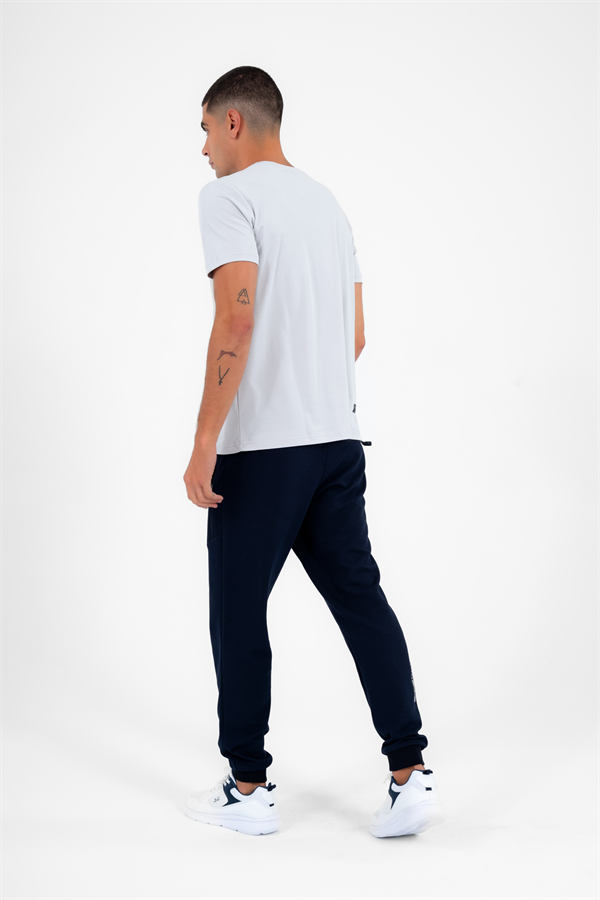 Escetic Erkek Taş Spor O Yaka Slimfit Nefes Alan Pamuklu Aves Kumaş T-Shirt T0038