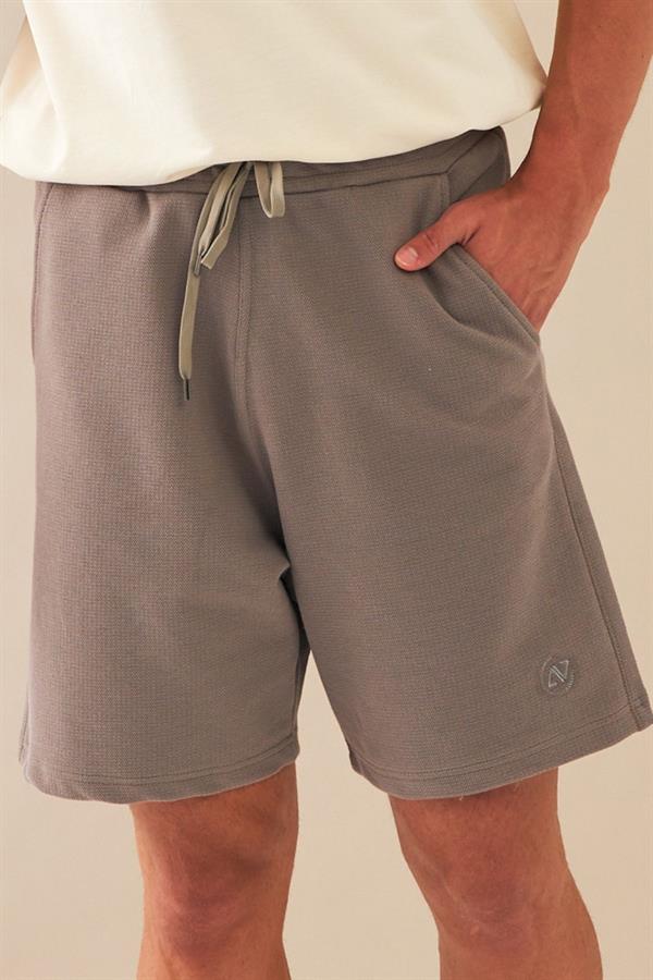 Escetic Açık Haki Erkek Casual Rahat Kalıp Nefes Alabilen ABD Pike Kumaş Spor Şort B1502
