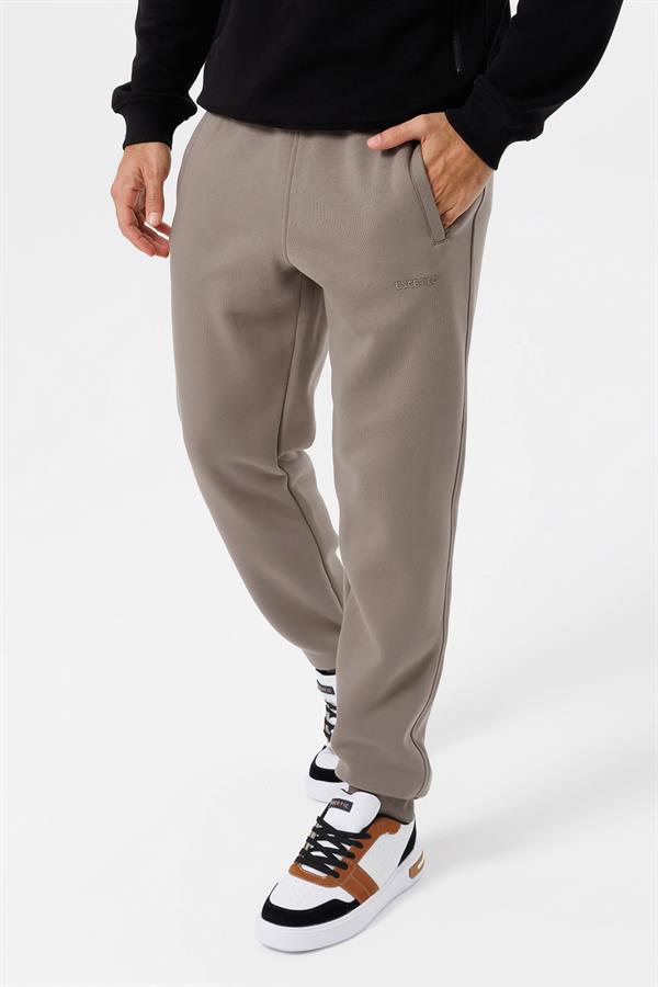 Escetic Açık Haki Polarlı 3 İplik Kışlık Spor Erkek Eşofman Altı - Kalın ve Rahat B1591