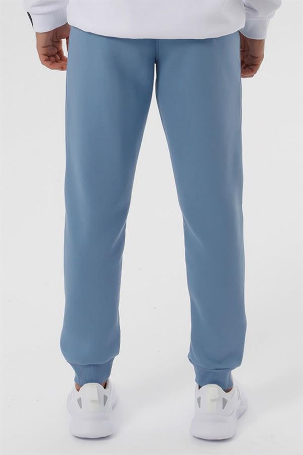 Escetic Açık Mavi Polarlı 3 İplik Kışlık Spor Erkek Eşofman Altı - Kalın ve Rahat B1591