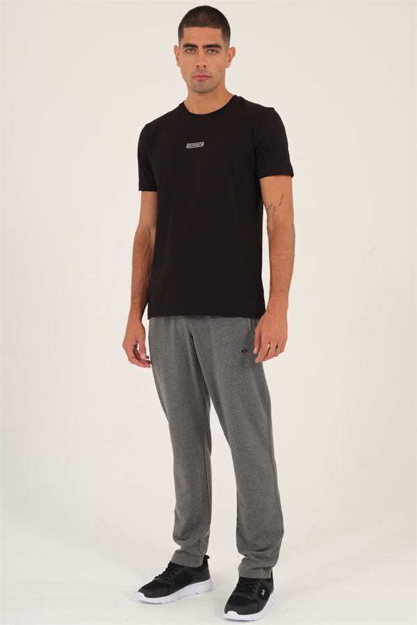 Escetic Antresit Erkek Rahat Kalıp Nefes Alabilen 2 İplik Kumaş 4 Mevsim Spor Eşofman Altı B1073