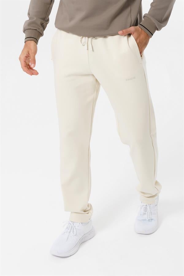 Escetic Ekru 4 Mevsim Doubleface Kumaş Spor Slimfit Erkek Eşofman Altı S0023