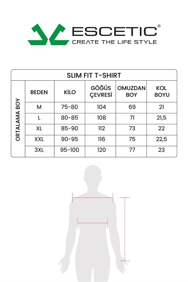 Escetic Erkek Açık Gri Spor Sıfır Yaka Nefes Alan Mini Jakar Kumaş Slimfit T-Shirt T0087