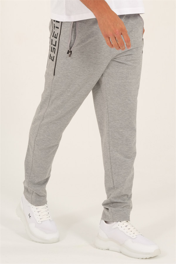 Escetic Erkek G2 Melanj Slimfit Nefes Alabilen Süper 2 İplik Kumaş 4 Mevsim Spor Eşofman Altı 1905