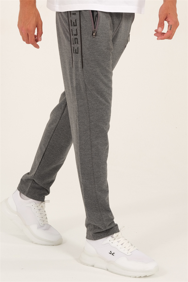 Escetic Erkek G3 Melanj Slimfit Nefes Alabilen Süper 2 İplik Kumaş 4 Mevsim Spor Eşofman Altı 1905