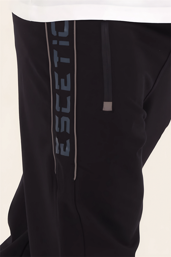 Escetic Erkek Lacivert Slimfit Nefes Alabilen Süper 2 İplik Kumaş 4 Mevsim Spor Eşofman Altı 1905